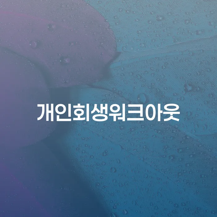 개인파산선고 개인회생 처리방법 절차 이해해야