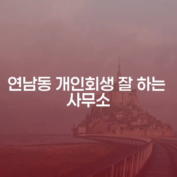 연남동 개인회생 잘 하는 사무소