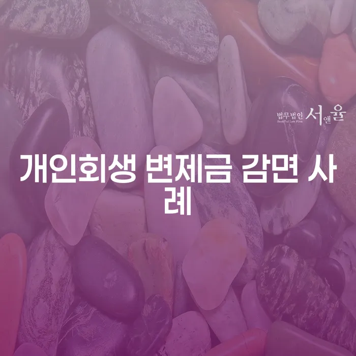 개인회생 변제금 감면 사례를 통해 더 나은 미래를 준비하세요!