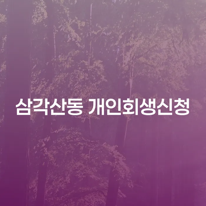 삼각산동에서 개인회생신청, 어떻게 해야 할까요?