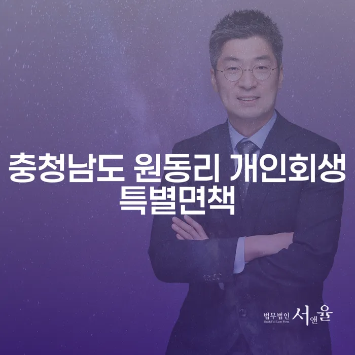 충청남도 원동리에서 개인회생특별면책을 고민 중이신가요?