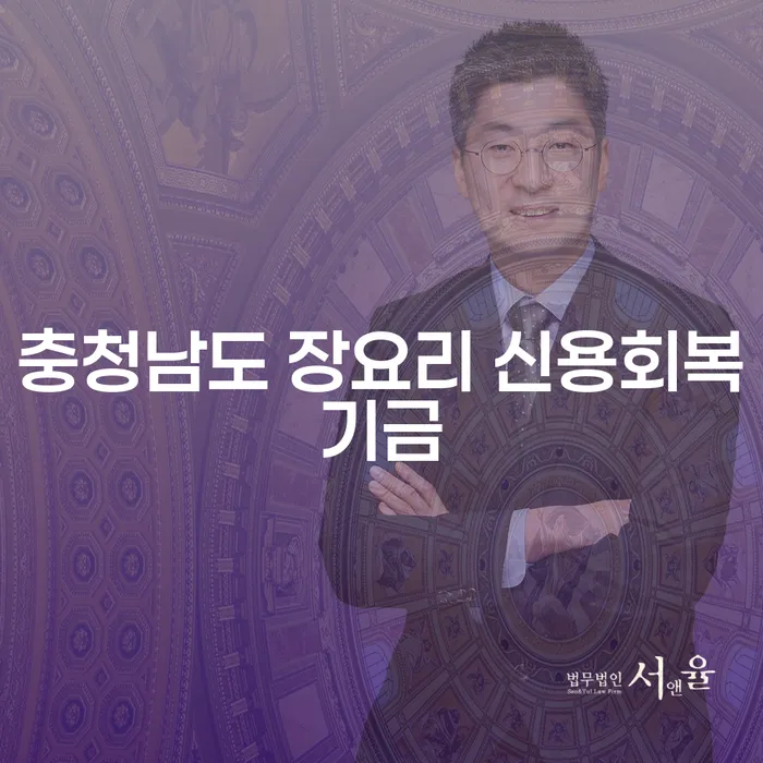 충청남도 장요리 신용회복기금과 개인회생환불: 어떻게 도움을 받을 수 있을까요?